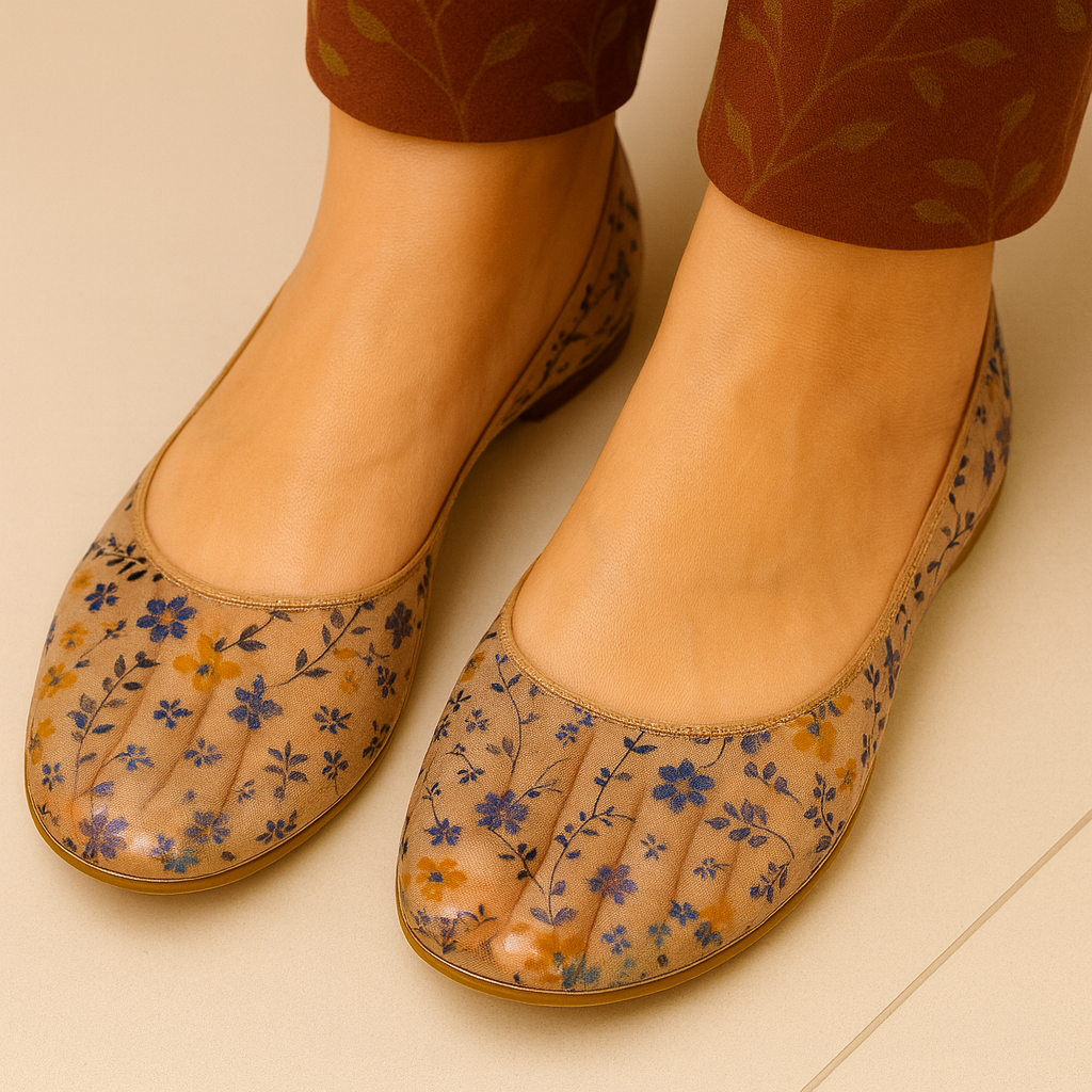 Midnight Meadow Transparent Pumps