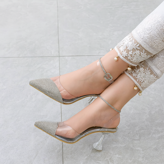 Crystal Whisper Pointed Heels