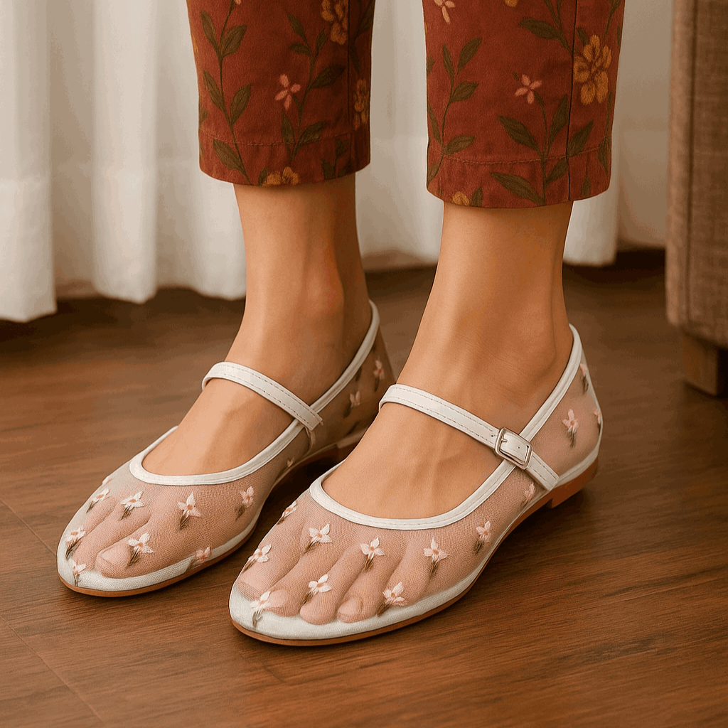 Petal Veil Net Pumps