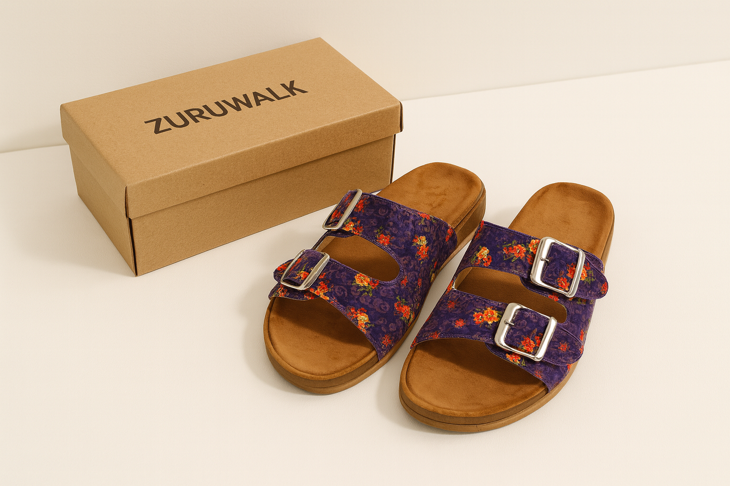 Midnight Bloom Slip-Ons