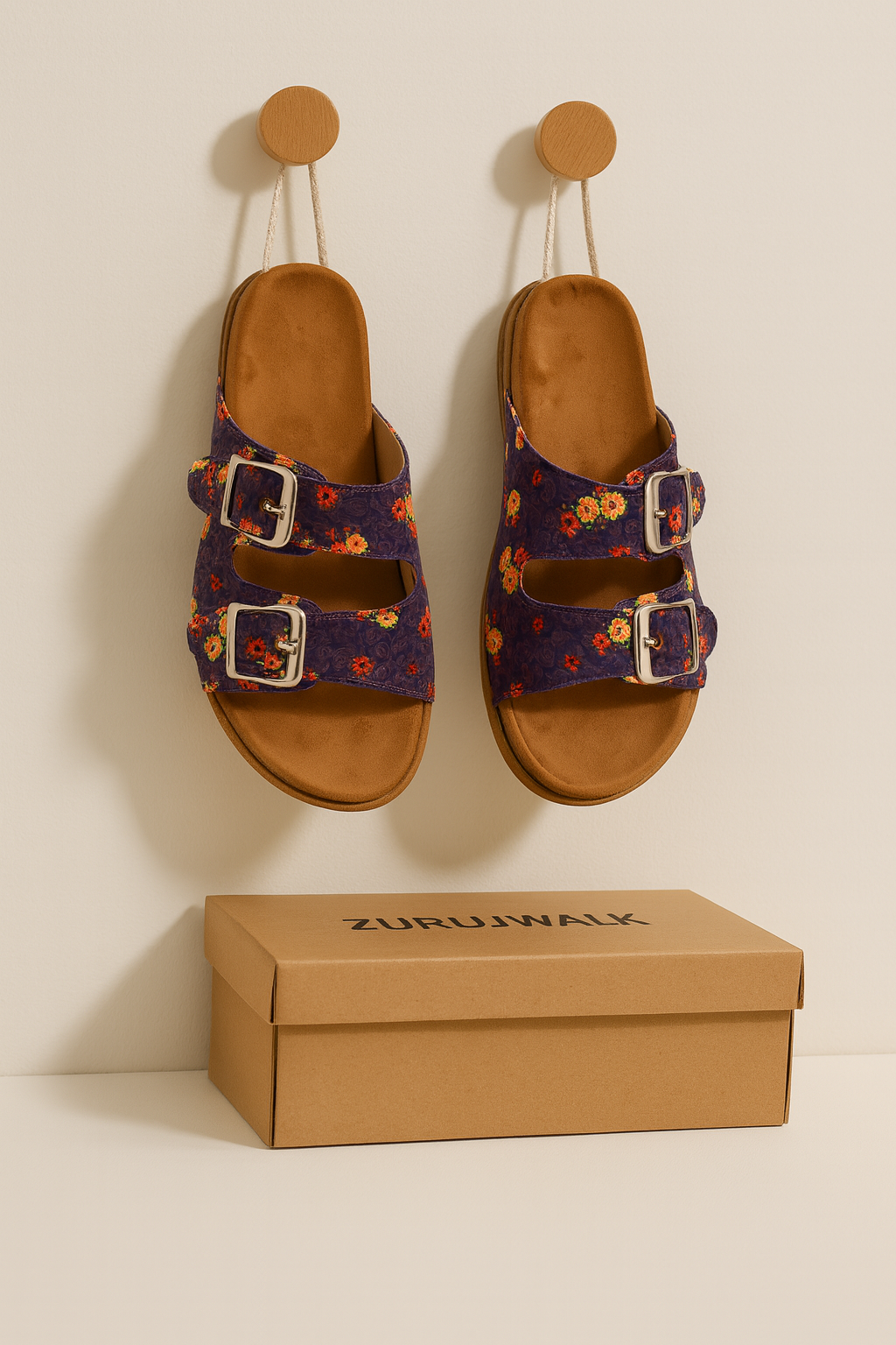 Midnight Bloom Slip-Ons