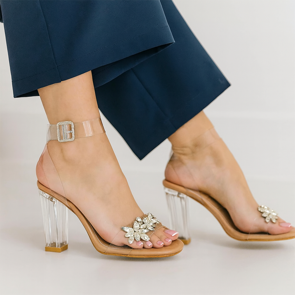 Gleam Luxe Block Heels