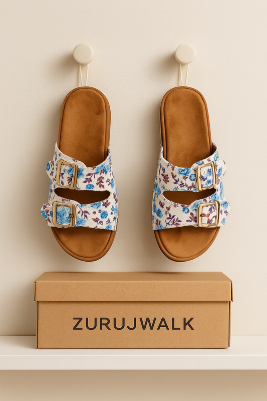 Floral Buckle Bliss Chappals